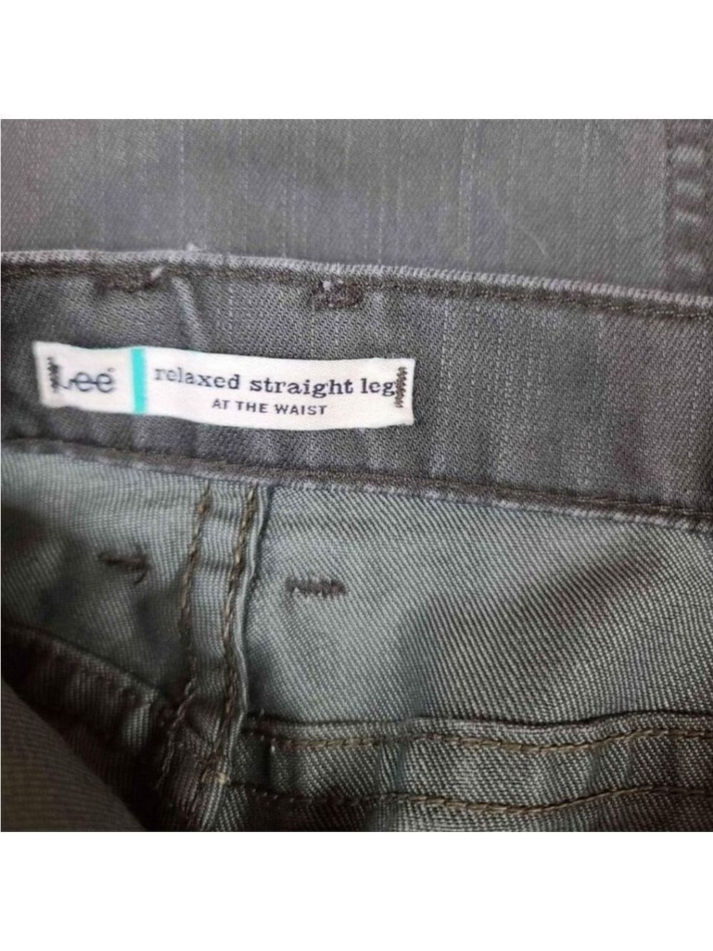 Lee Women's Relaxed Straight Leg Khaki Jeans, Size 12M - Picture 4 of 7